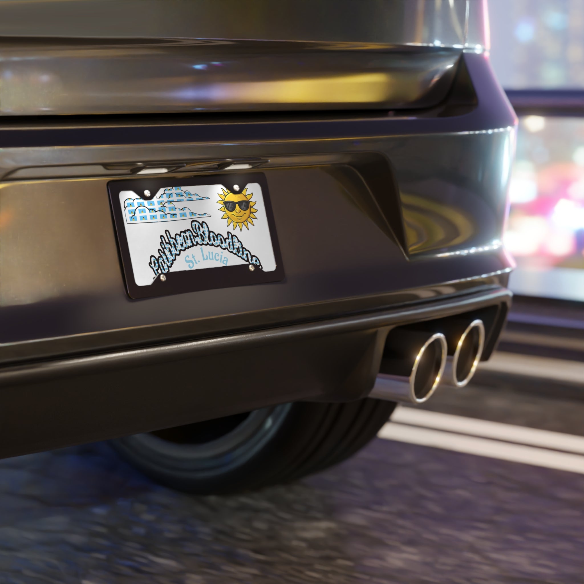 St. Lucia Vanity License Plate