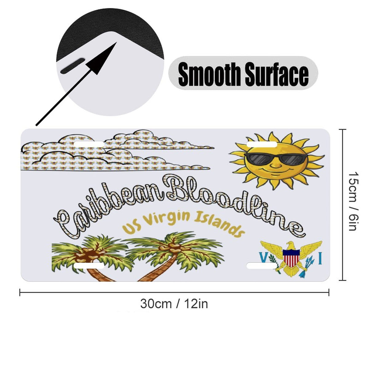 Car License Plate-11.8”x5.9”
